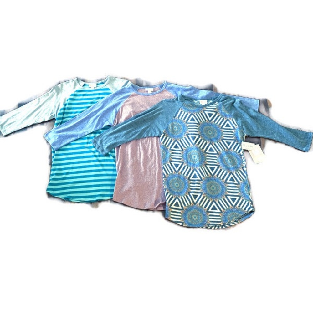 LuLaRoe Lot Of 3 Size XS RANDY Shirts